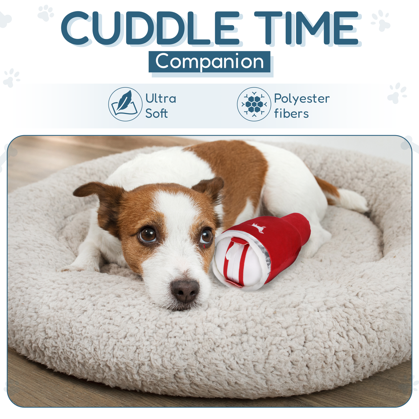 Pup Cup Tumbler Dog Toy- Plush & Squeaky Dog Toy Gift