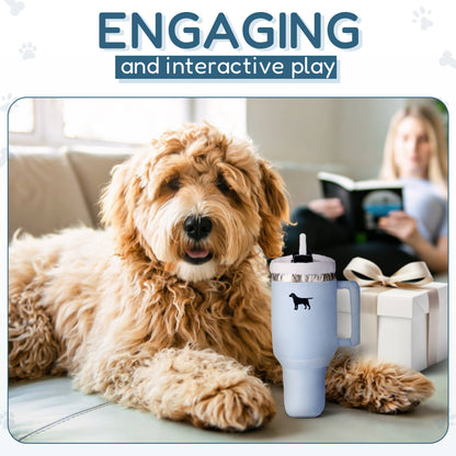 Pup Cup Tumbler Dog Toy- Plush & Squeaky Dog Toy Gift