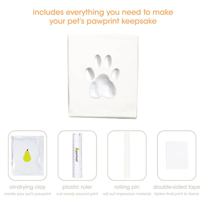 Pet Memory Box & Pawprint Impression Kit: Black