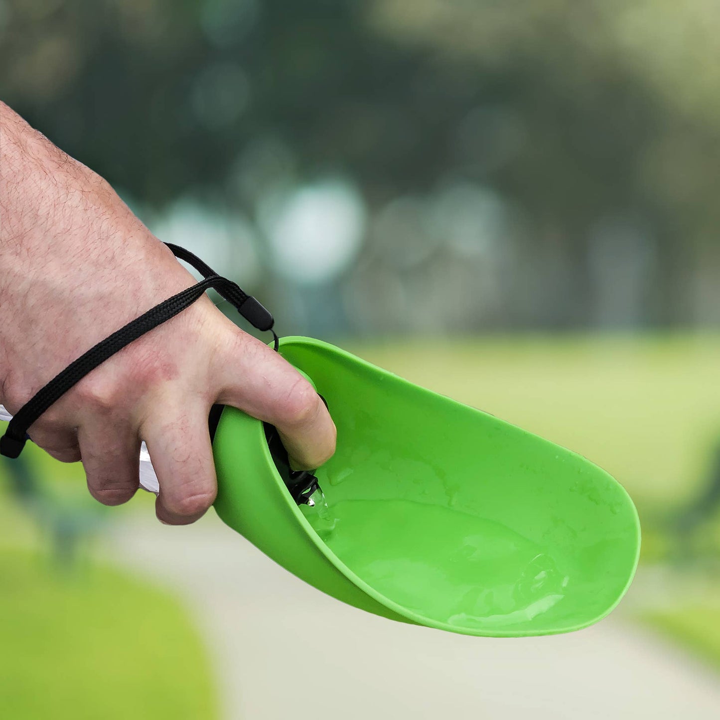 Fold-A-Bowl 26-oz. Portable Pet Water Bottle & Bowl: Black