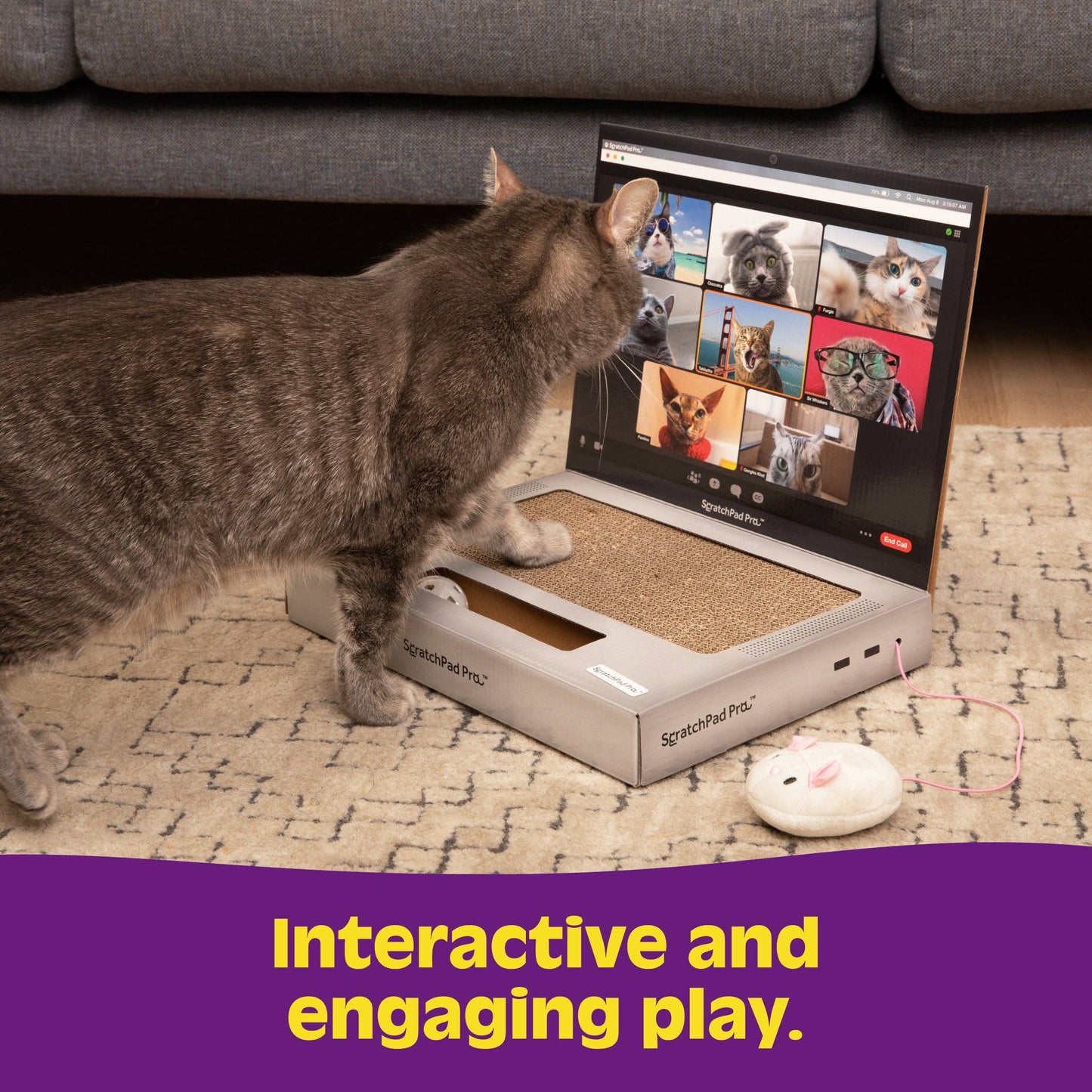 ScratchPad Pro — Cardboard Laptop Cat Scratcher