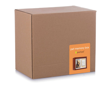 Pet Memory Box & Pawprint Impression Kit: Black