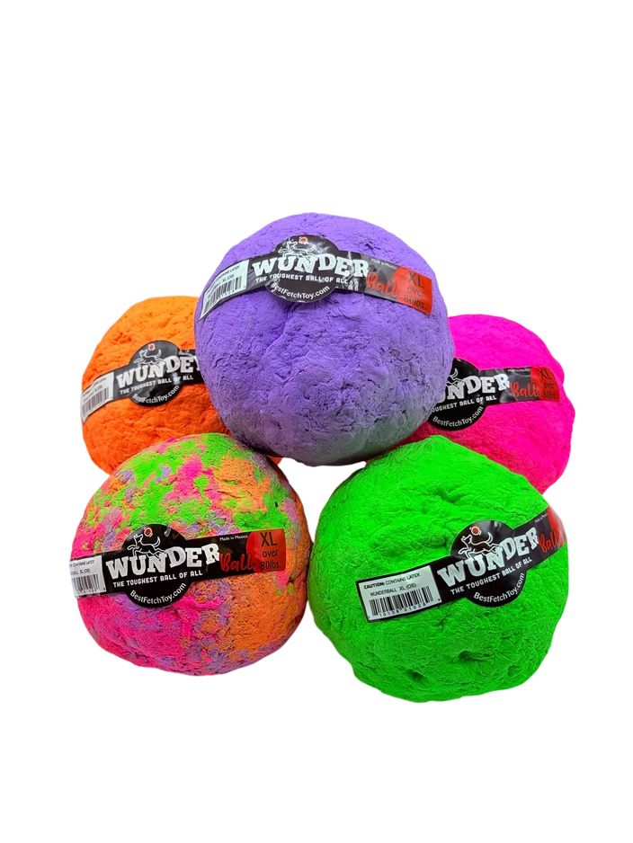 WUNDERball teeth cleaning fetch toy for large dogs and aggressive chewers