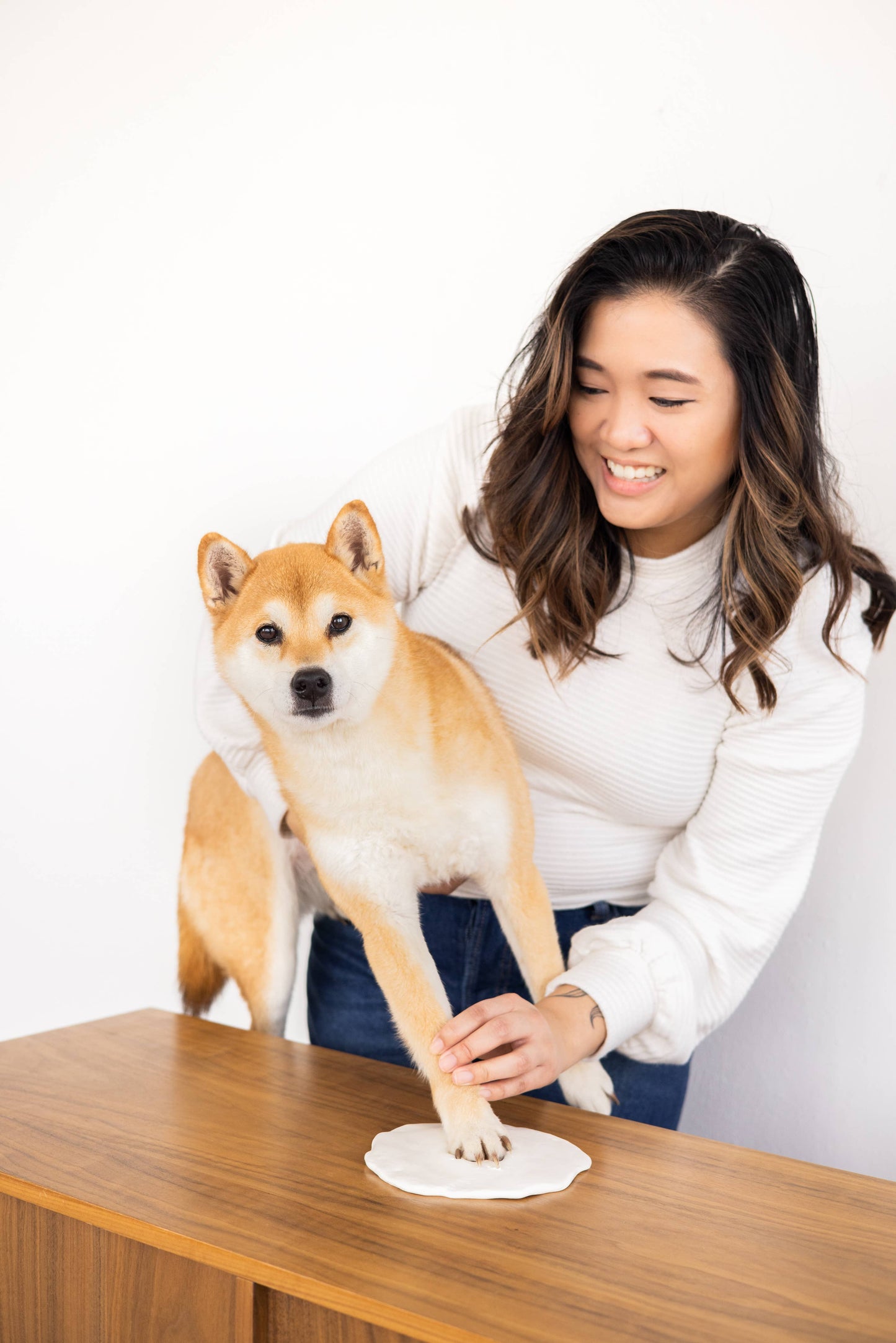 Pet Memory Box & Pawprint Impression Kit: Black