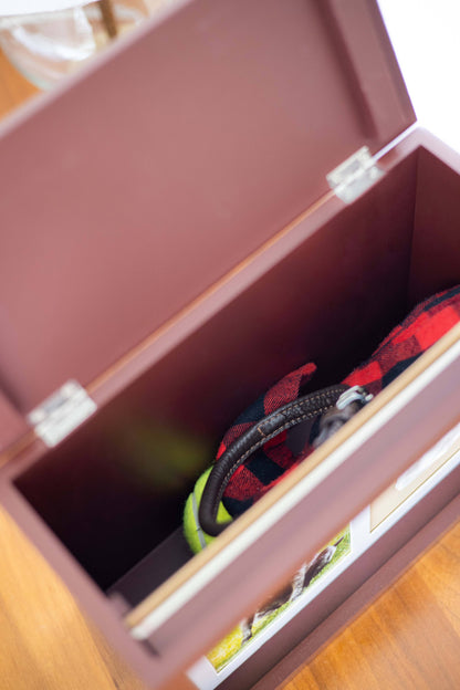 Pet Memory Box & Pawprint Impression Kit: Black