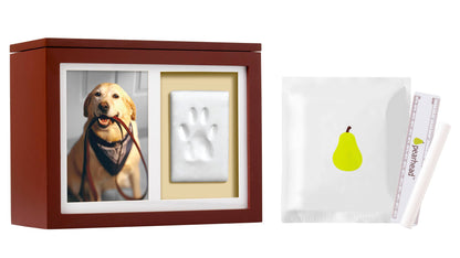 Pet Memory Box & Pawprint Impression Kit: Black
