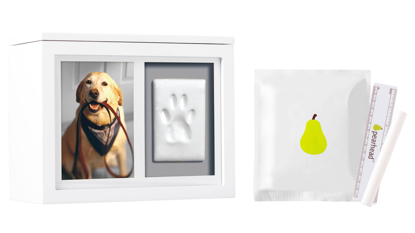 Pet Memory Box & Pawprint Impression Kit: Black