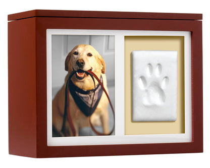 Pet Memory Box & Pawprint Impression Kit: Black