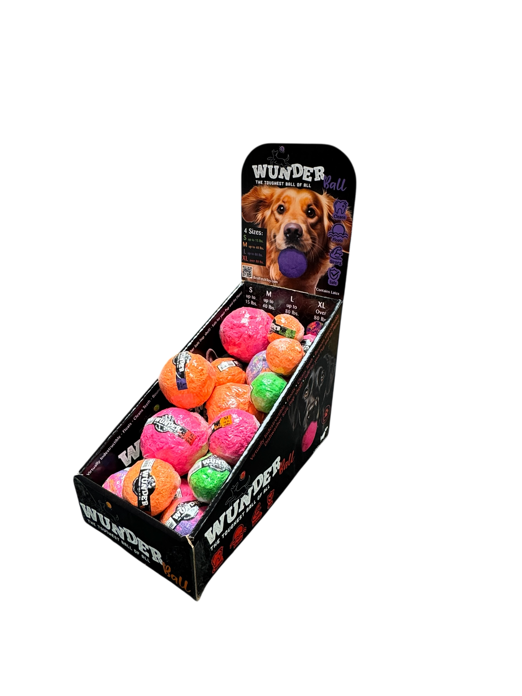 Eco-friendly bouncing dog ball made in North America Safe non-toxic rubber dog ball for active play